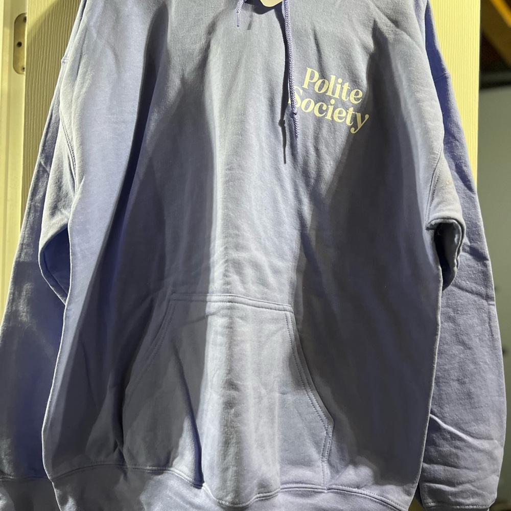 New Polite Society Women's Purple Hoodie Size Large